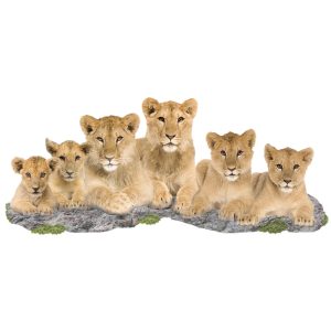 Muursticker leeuwen familie