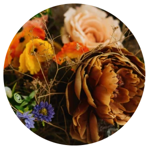 Veldbloemen – Muurcirkel sticker