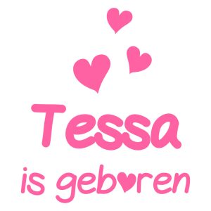 Raamsticker geboortesticker meisje