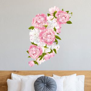 Muursticker pioenroos