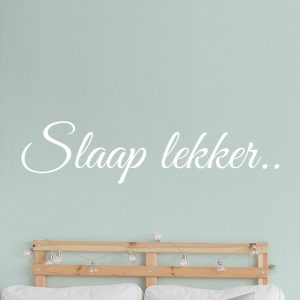 Muursticker slaap lekker, kies eigen kleur & formaat