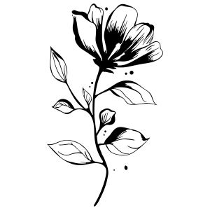 Muursticker bloem