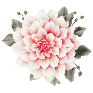 Muursticker roze bloem