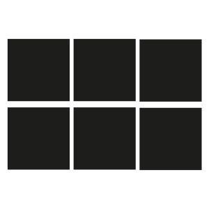 Tegelstickers vierkant zwart voor badkamer of keuken