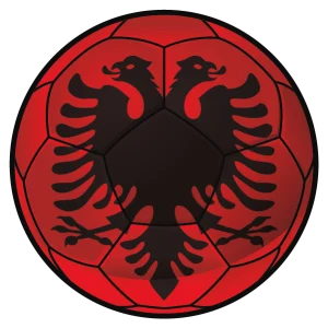 Voetbal Albanië – Muurcirkel sticker