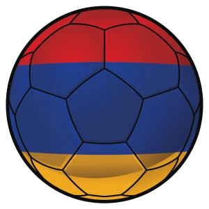 Voetbal Armenië – Muurcirkel sticker