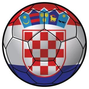 Voetbal Kroatië – Muurcirkel sticker
