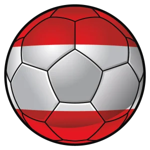Voetbal Oostenrijk – Muurcirkel sticker